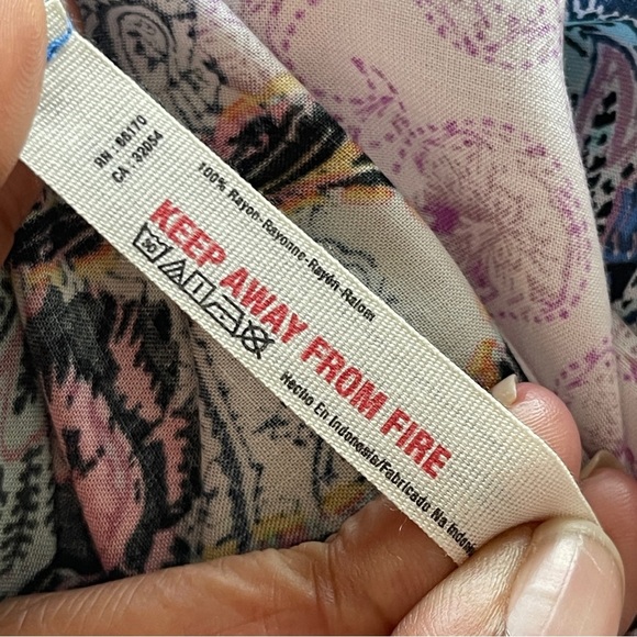 FREE PEOPLE | Rendezvous Girl Paisley Sleeveless Slip Dress Sz M - Picture 8 of 8